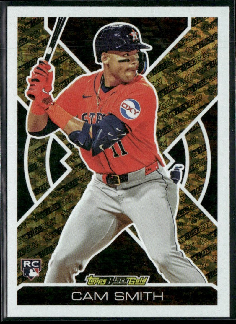 Cam Smith 2025 Topps Update Black Gold RC #BG-9 Houston Astros