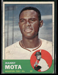 Manny Mota 1963 Topps RC #141 Houston Colt .45s