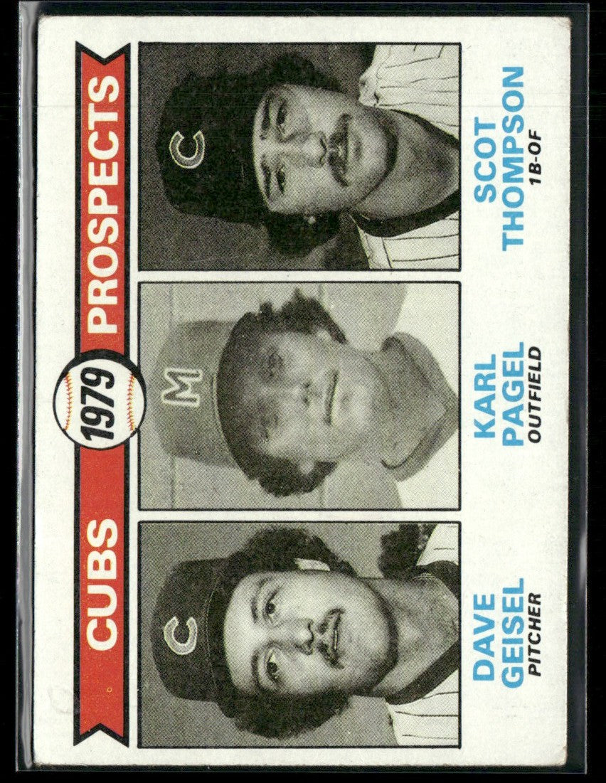 Dave Geisel/Karl Pagel/Scot Thompson 1979 Topps RC #716 Chicago Cubs