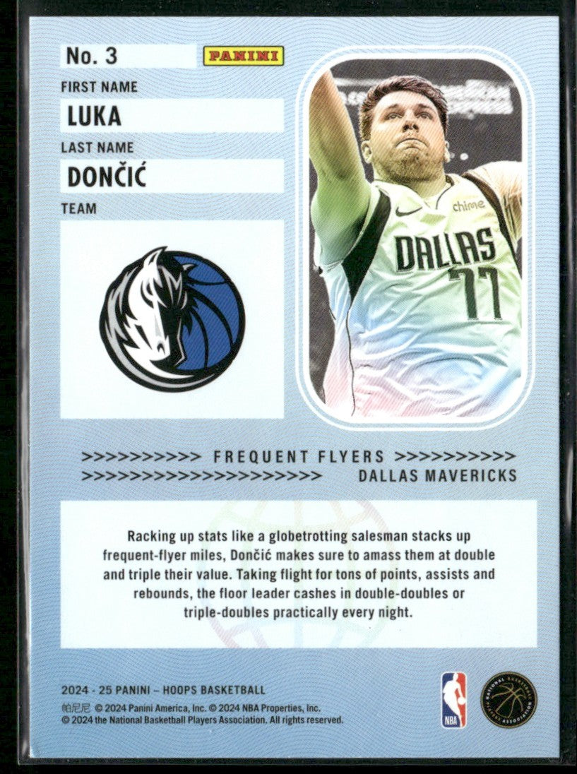 Luka Doncic 2024 Hoops Frequent Flyers #3 Dallas Mavericks