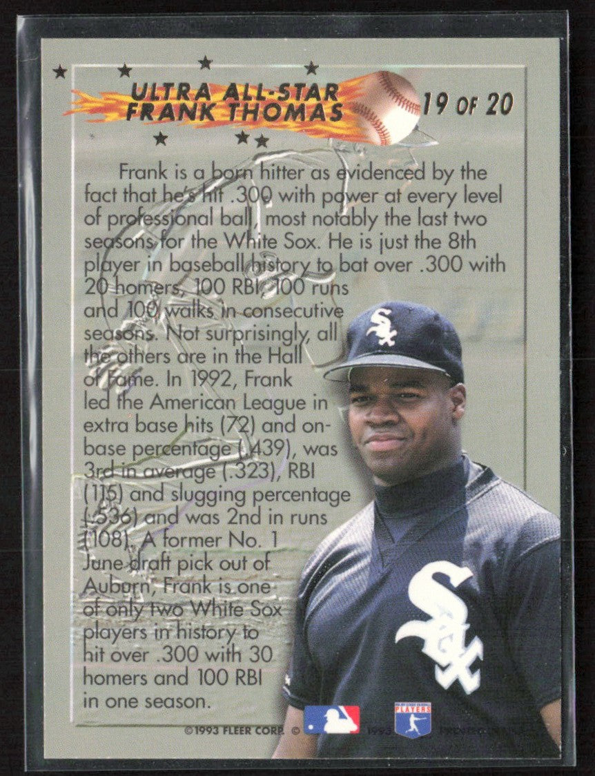 Frank Thomas 1993 Fleer Ultra All-Stars #19 Chicago White Sox