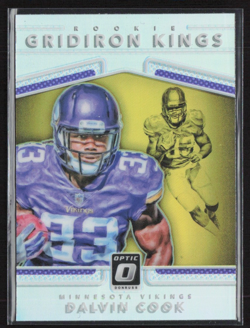 Dalvin Cook 2017 Donruss Optic Gridiron Kings Silver Holo Prizm RC #15
