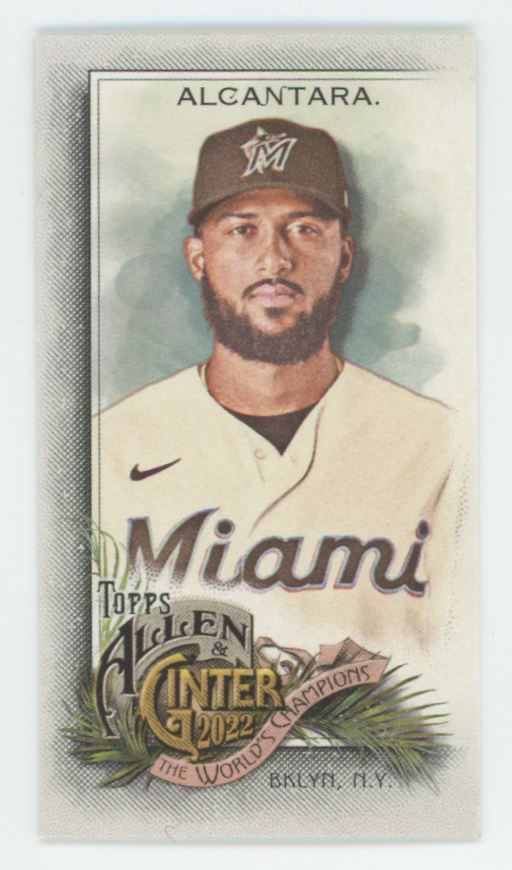 Sandy Alcantara 2022 Topps Allen Ginter Mini #338 Miami Marlins