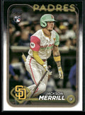 Jackson Merrill 2024 Topps Update RC #US210 San Diego Padres