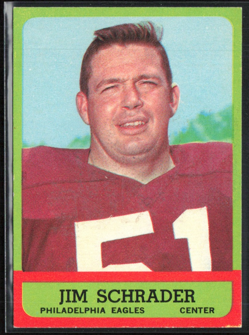 Jim Schrader 1963 Topps #115 Philadelphia Eagles