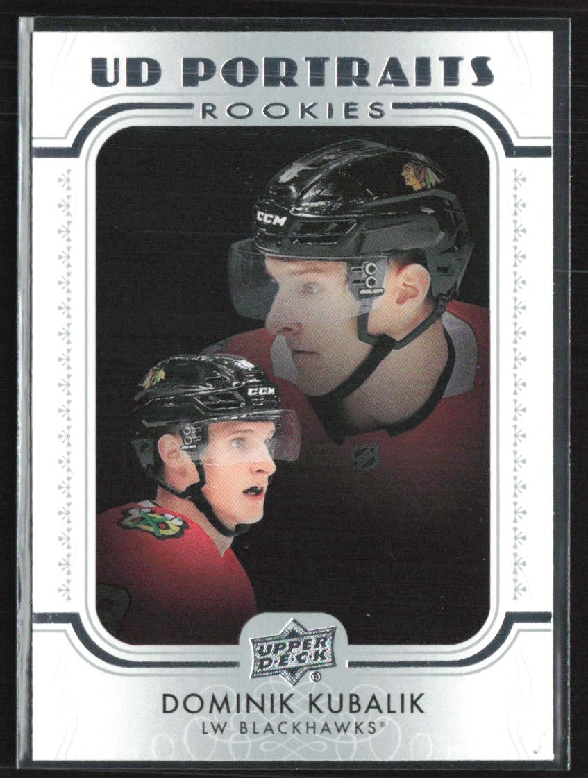 Dominik Kubalik 2019 Upper Deck Portraits RC #P-97 Chicago Blackhawks
