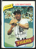 Lou Whitaker 1980 Topps #358 Detroit Tigers