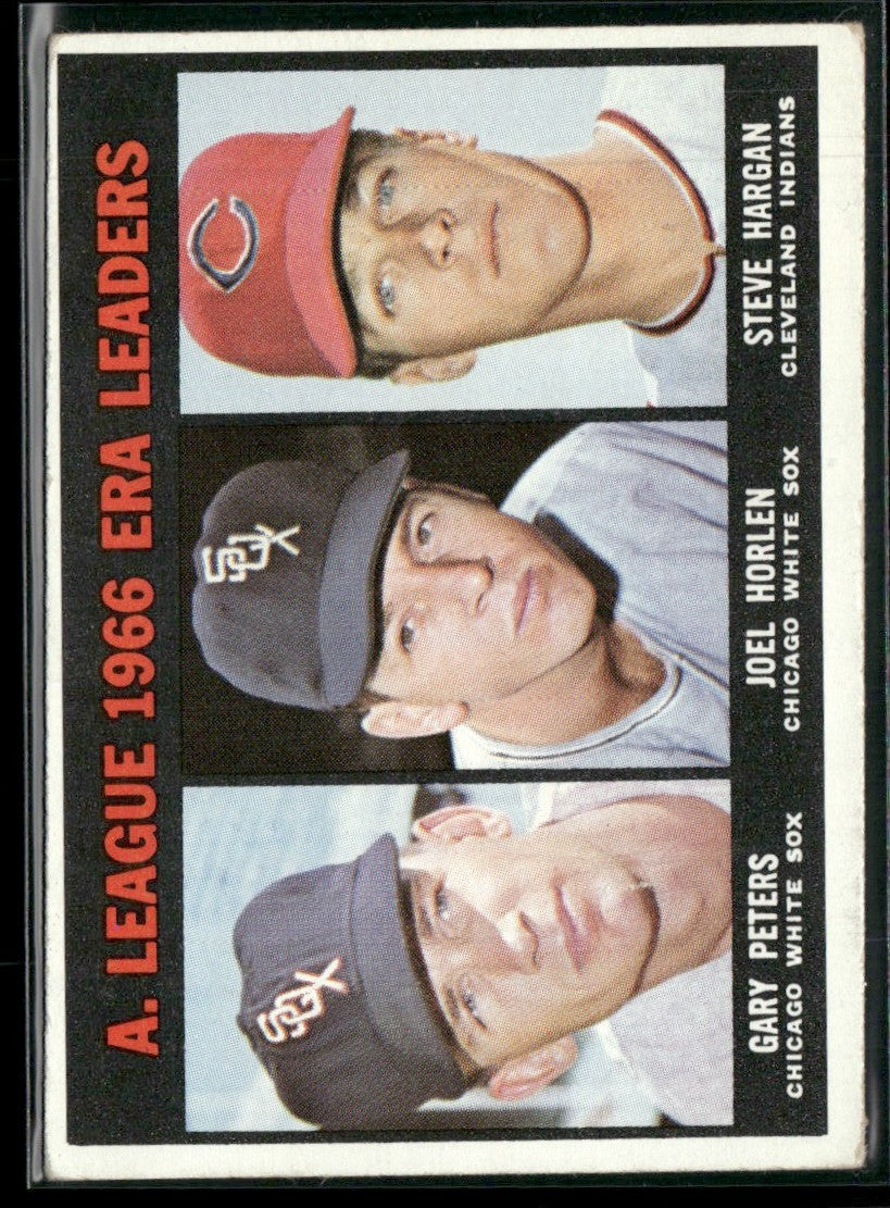 Gary Peters/Joel Horlen/Steve Hargan 1967 Topps #233