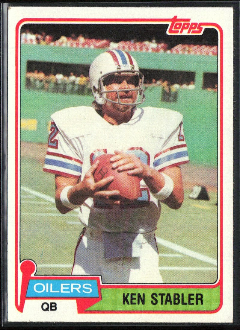 Ken Stabler 1981 Topps #405 Houston Oilers