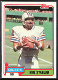 Ken Stabler 1981 Topps #405 Houston Oilers