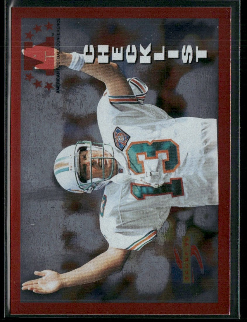 Dan Marino 1995 Score Red Siege #242 Miami Dolphins