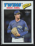 Mick Abel 2026 Topps Heritage Chrome #292 Minnesota Twins