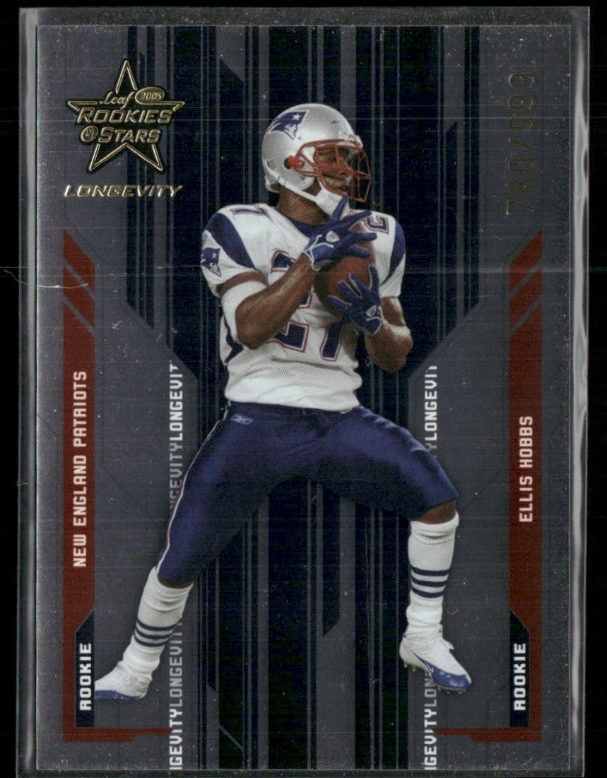Ellis Hobbs 2005 Leaf Rookies & Stars Longevity RC /999 #137