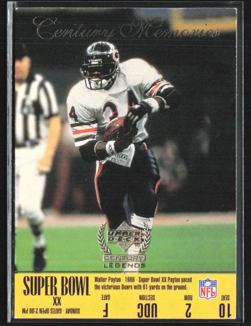 Walter Payton 1999 Upper Deck Century Legends #169 Chicago Bears