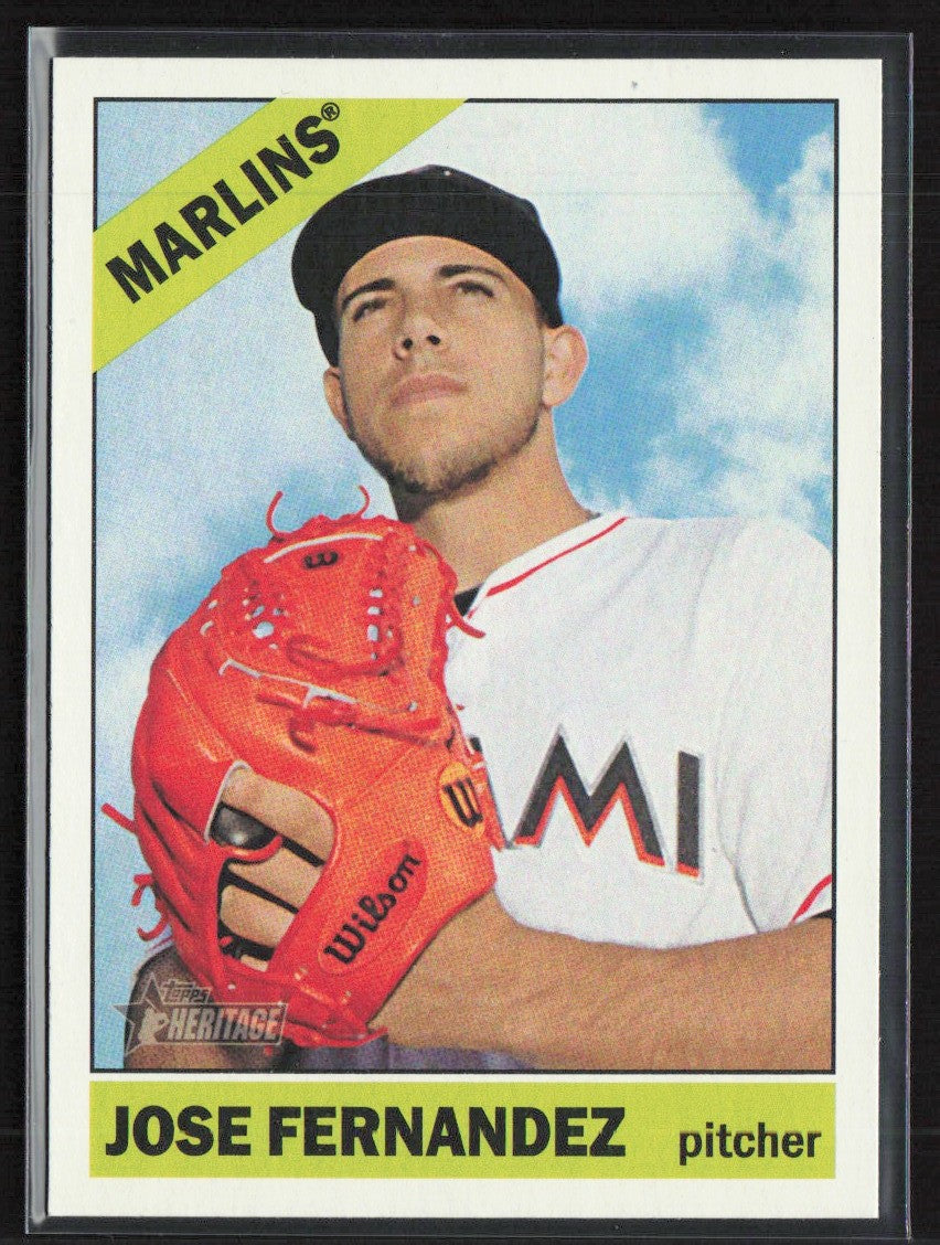 Jose Fernandez 2015 Topps Heritage SP #463 Miami Marlins