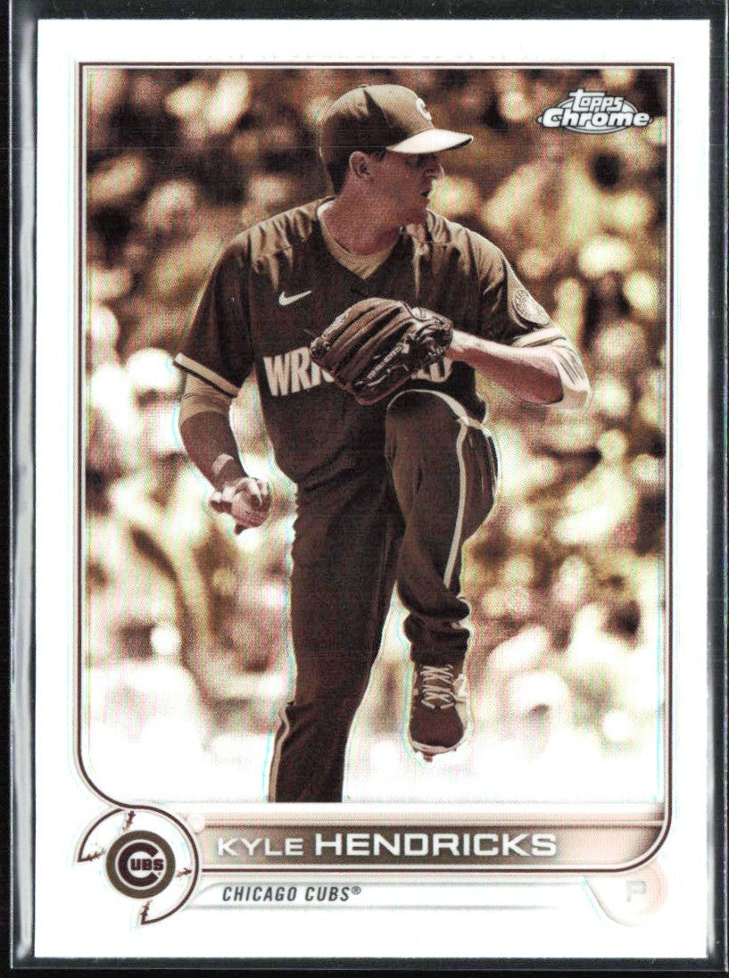 Kyle Hendricks 2022 Topps Chrome Sepia Refractor #117 Chicago Cubs
