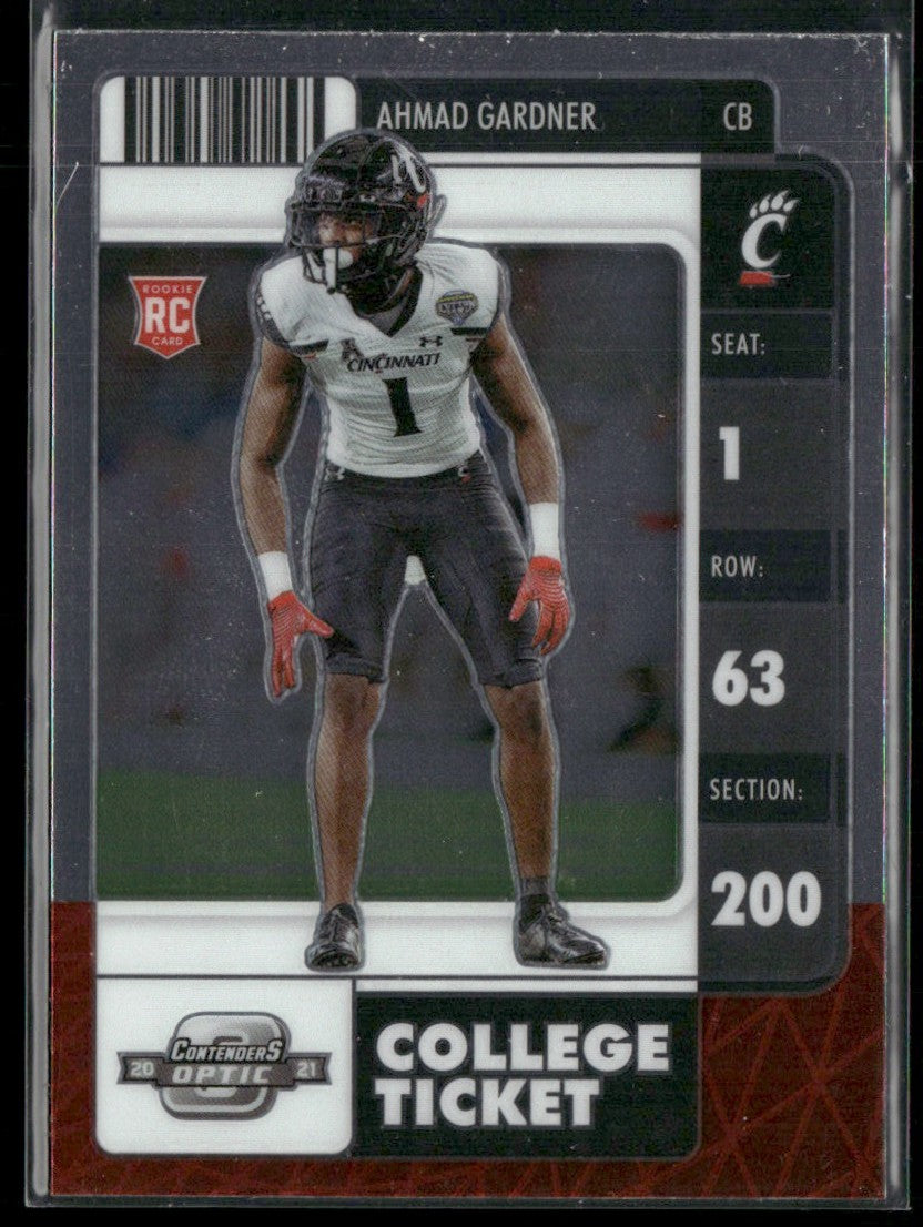 Ahmad Gardner 2022 Panini Chronicles Contenders Optic Draft Picks College Ticket