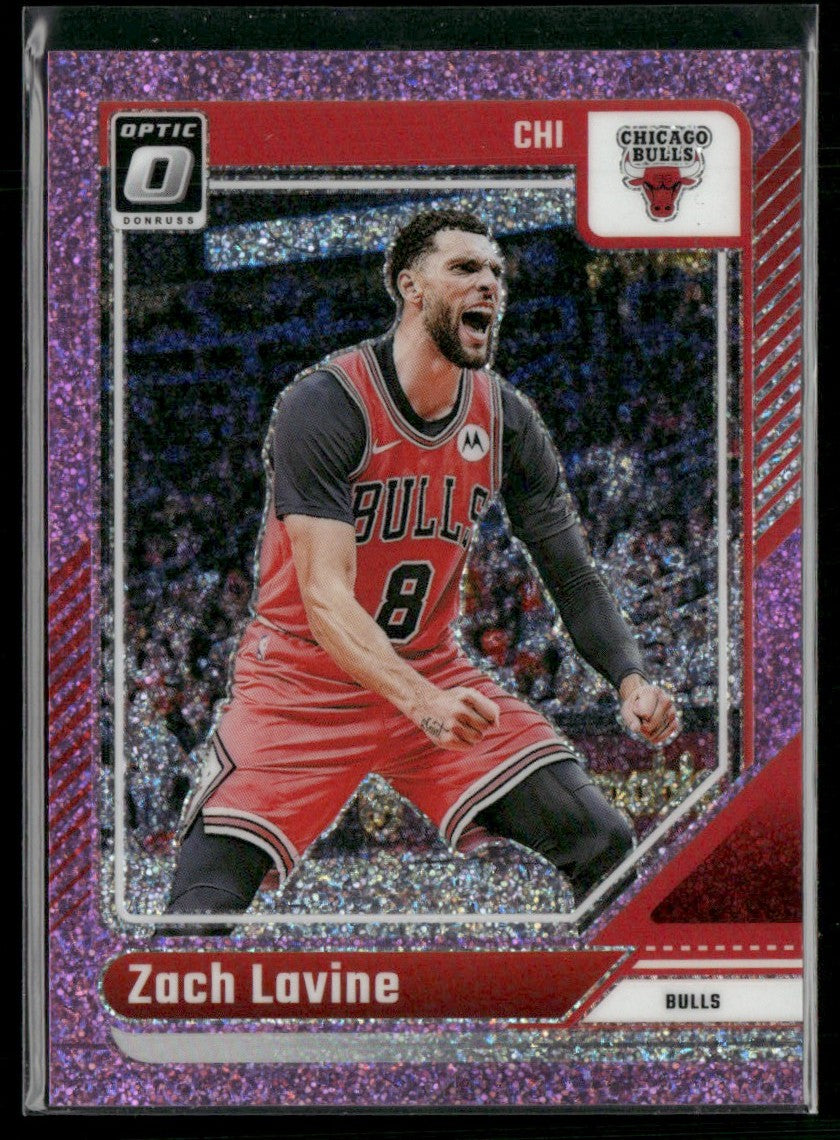 Zach LaVine 2024 Donruss Optic Pink Glitter Prizm /275 #34 Chicago Bulls