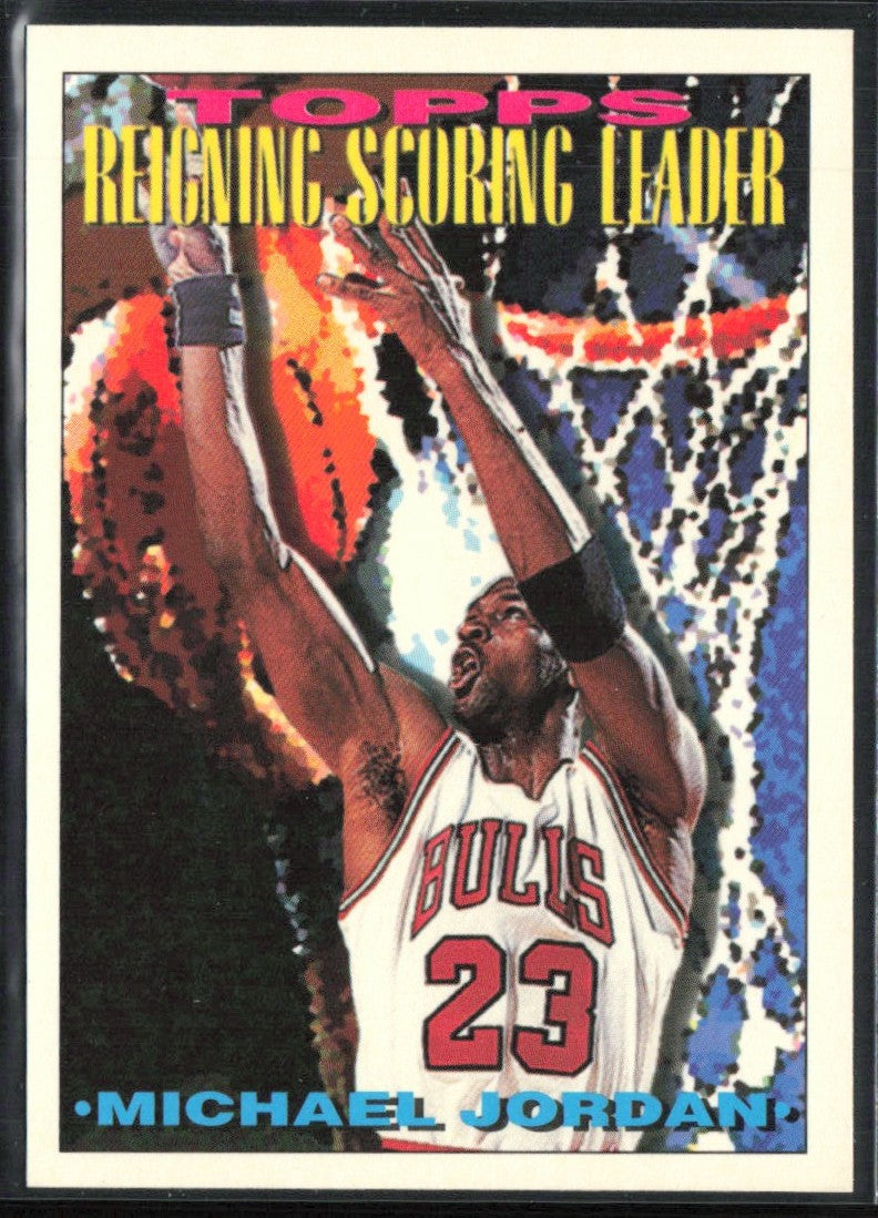 Michael Jordan 1993 Topps Reigning Scoring Leader #384 Chicago Bulls