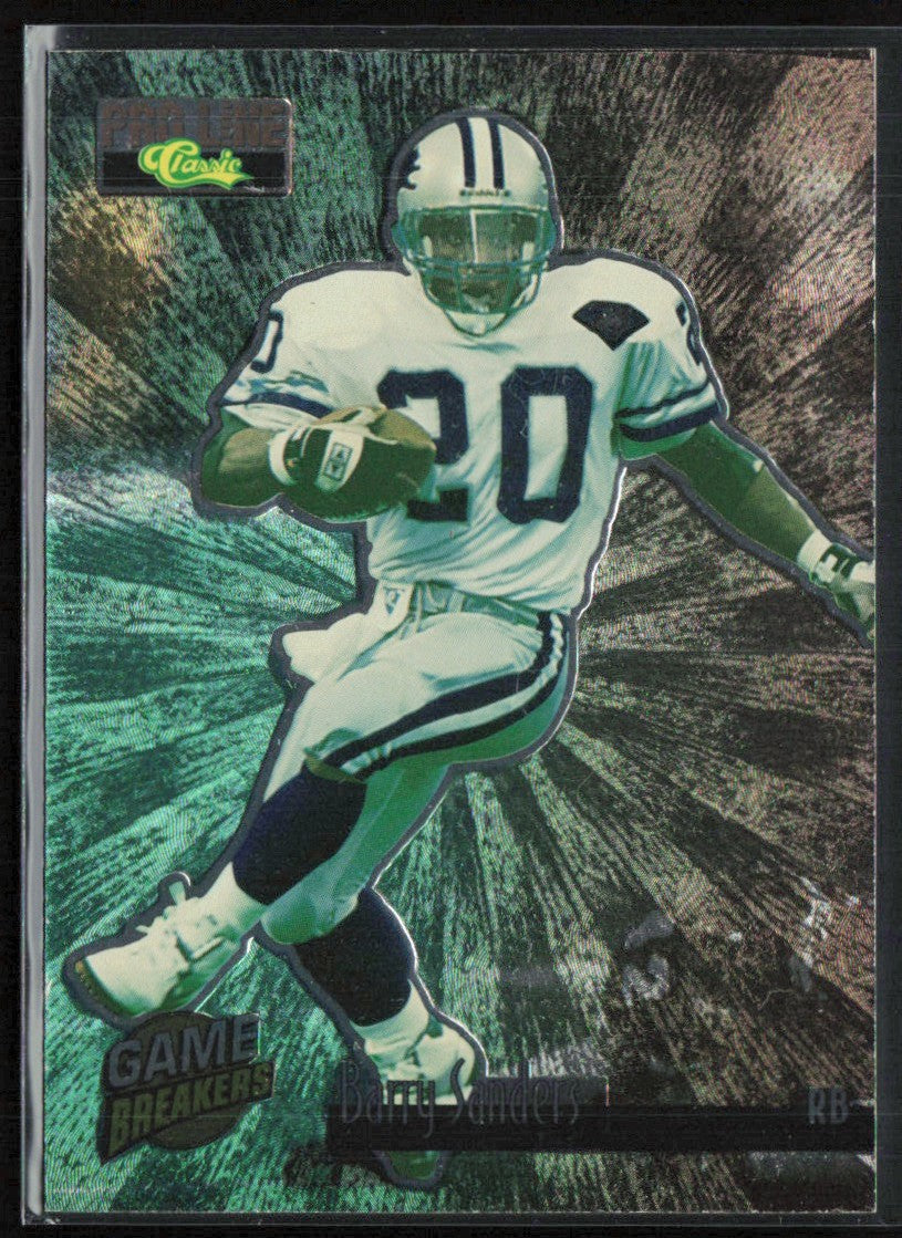Barry Sanders 1995 Pro Line Classic Game Breakers #GB20 Detroit Lions