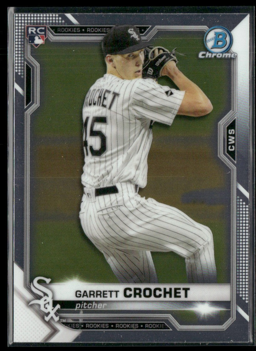 Garrett Crochet 2021 Bowman Chrome RC #63 Chicago White Sox