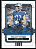Aidan Hutchinson 2022 Panini Contenders Rookie of the Year RC #ROY-AHU