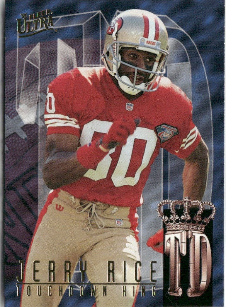 Jerry Rice 1995 Fleer Touchdown King #6 San Francisco 49ers