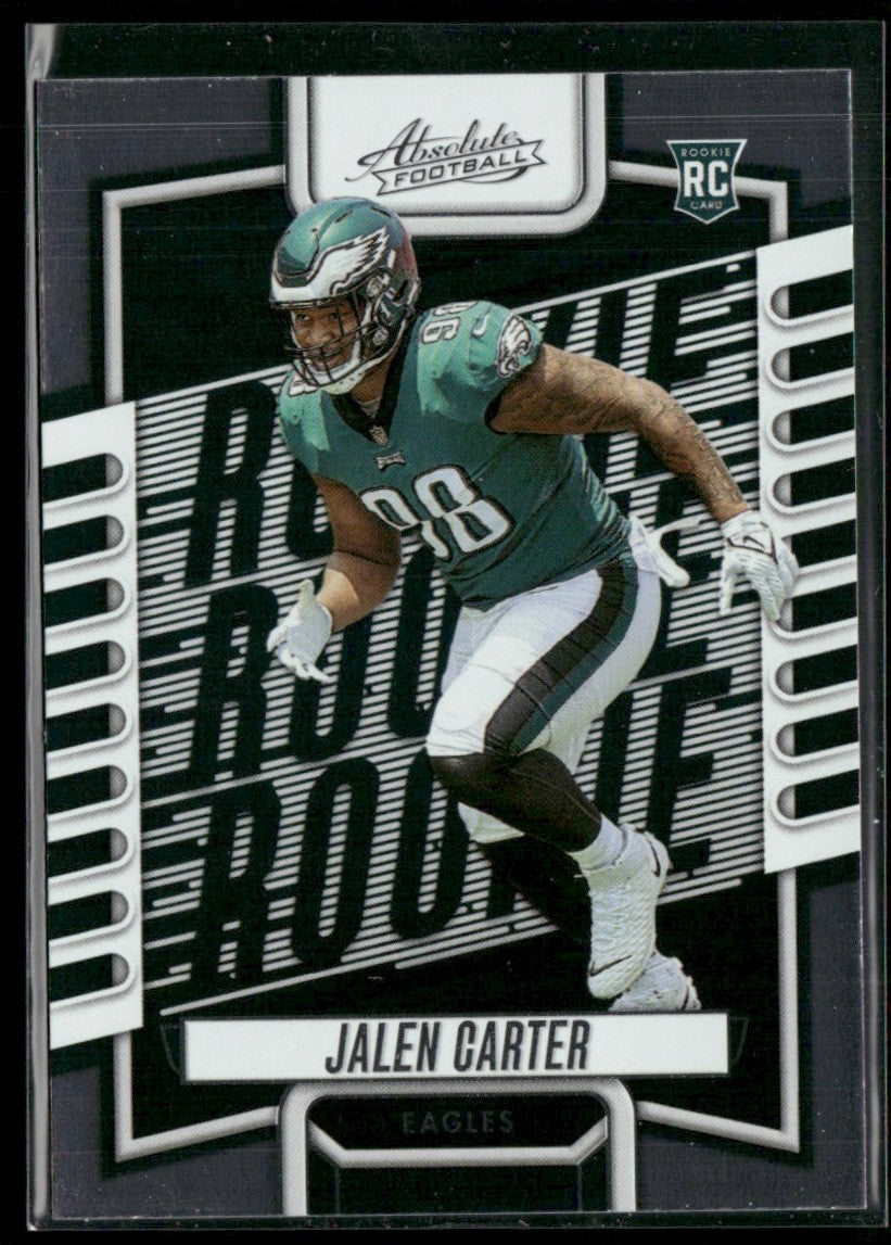 Jalen Carter 2023 Panini Absolute RC #107 Philadelphia Eagles