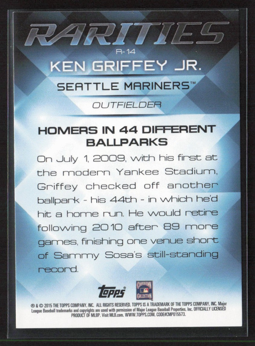 Ken Griffey Jr. 2015 Topps Update Rarities #R-14 Seattle Mariners