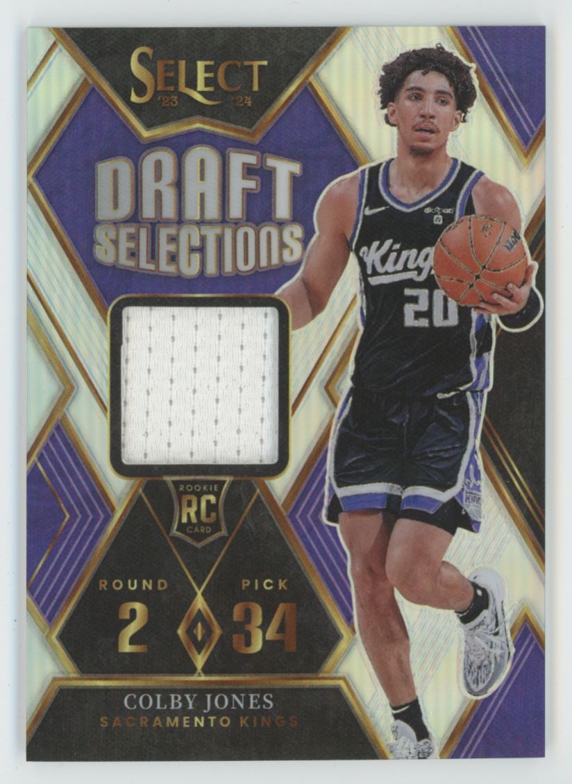 Colby Jones 2023 Panini Select Draft Selections RC Jersey #DSM-CJ