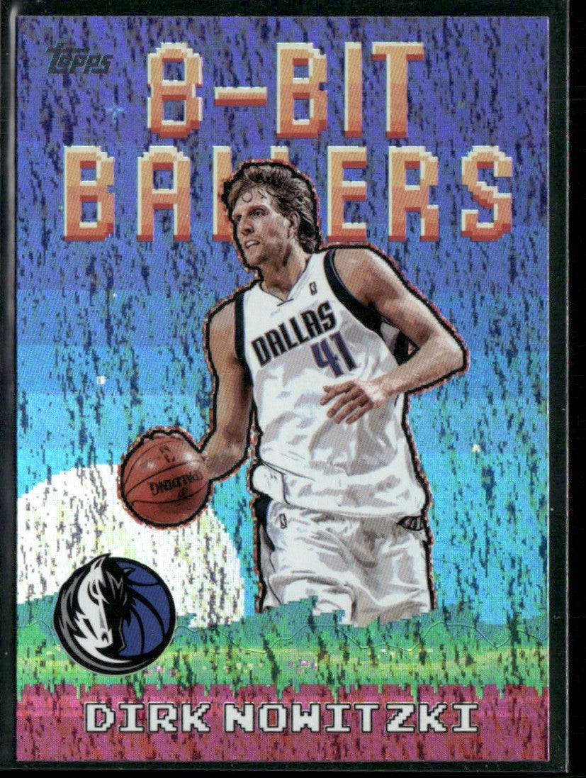 Dirk Nowitzki 2025 Topps 8-Bit Ballers Holo Foil #8B-22 Dallas Mavericks