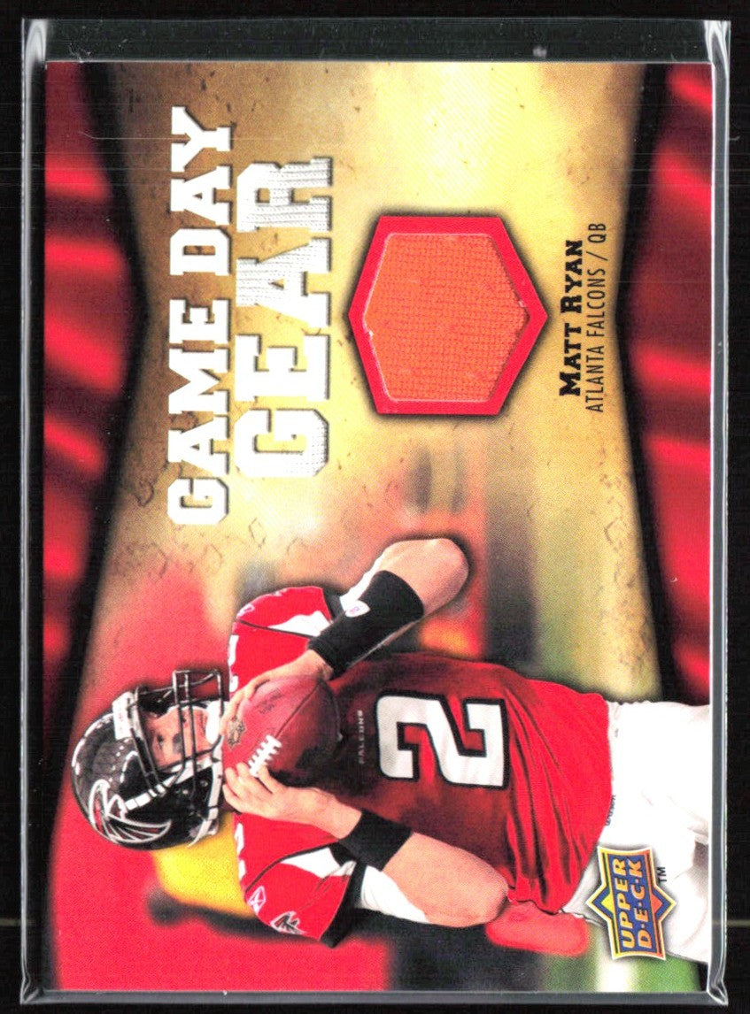 Matt Ryan 2009 Upper Deck Game Day Gear Jersey #NFL-MR Atlanta Falcons