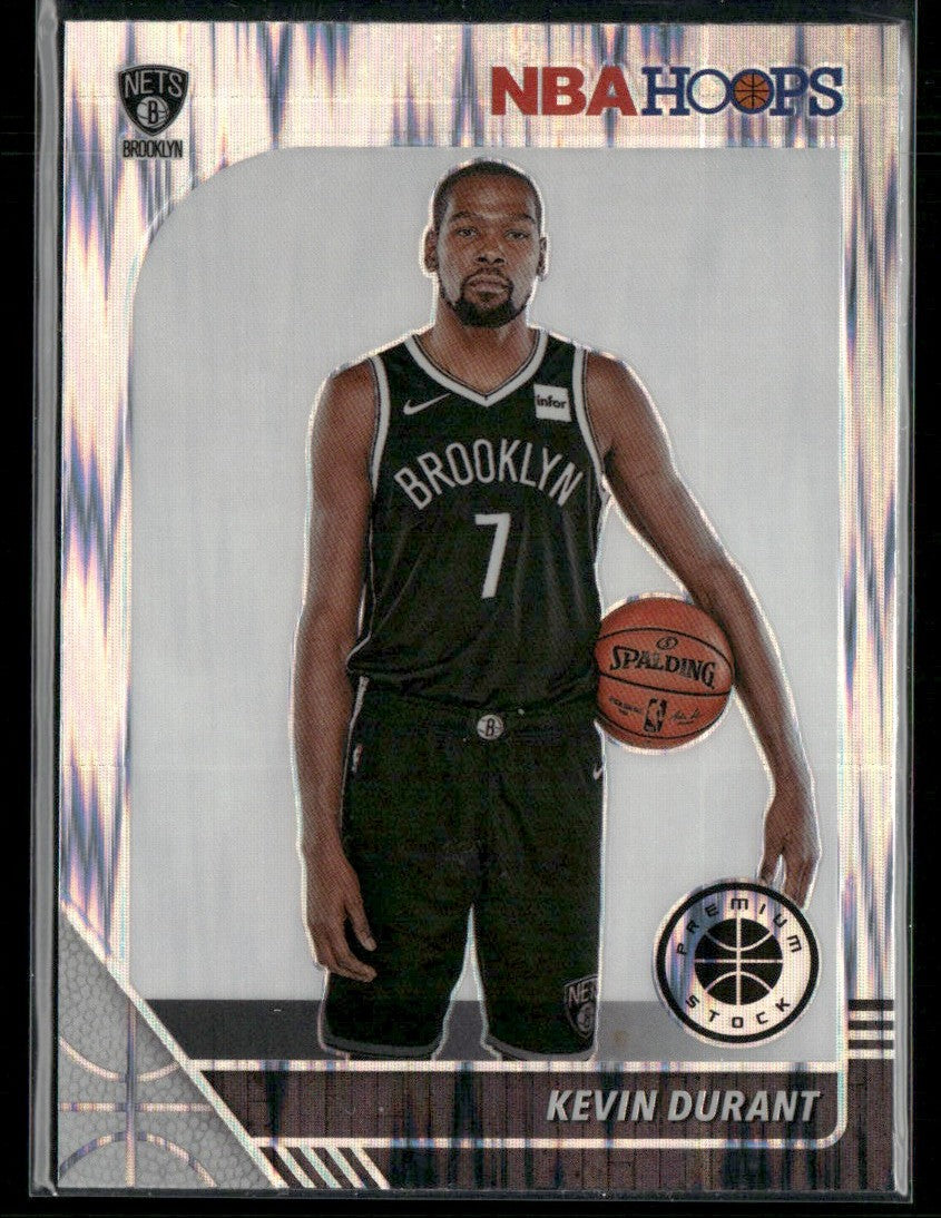 Kevin Durant 2019 Hoops Premium Stock Flash Prizm #61 Brooklyn Nets