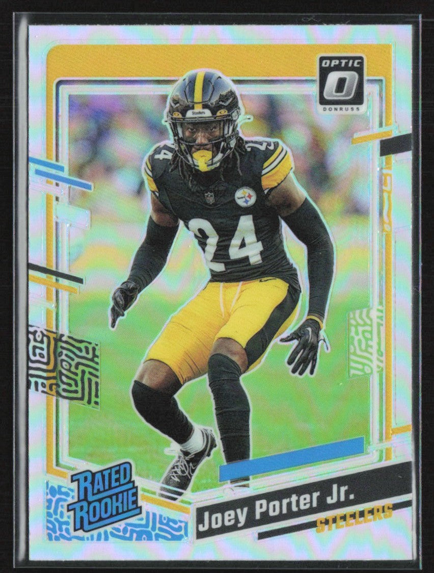 Joey Porter Jr. 2023 Donruss Optic Silver Holo Prizm RC #287 Pittsburgh Steelers