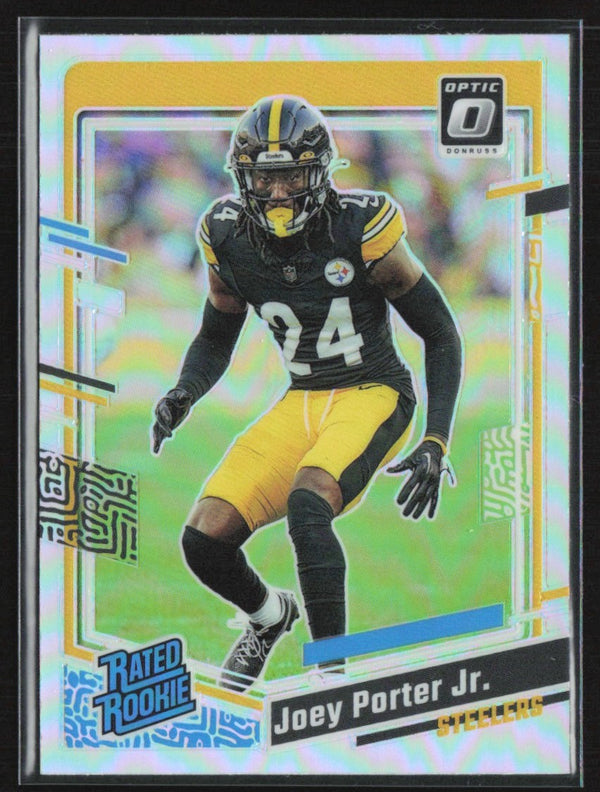 Joey Porter Jr. 2023 Donruss Optic Silver Holo Prizm RC #287 Pittsburgh Steelers