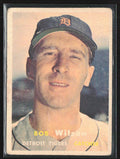Bob Wilson 1957 Topps #19 Detroit Tigers