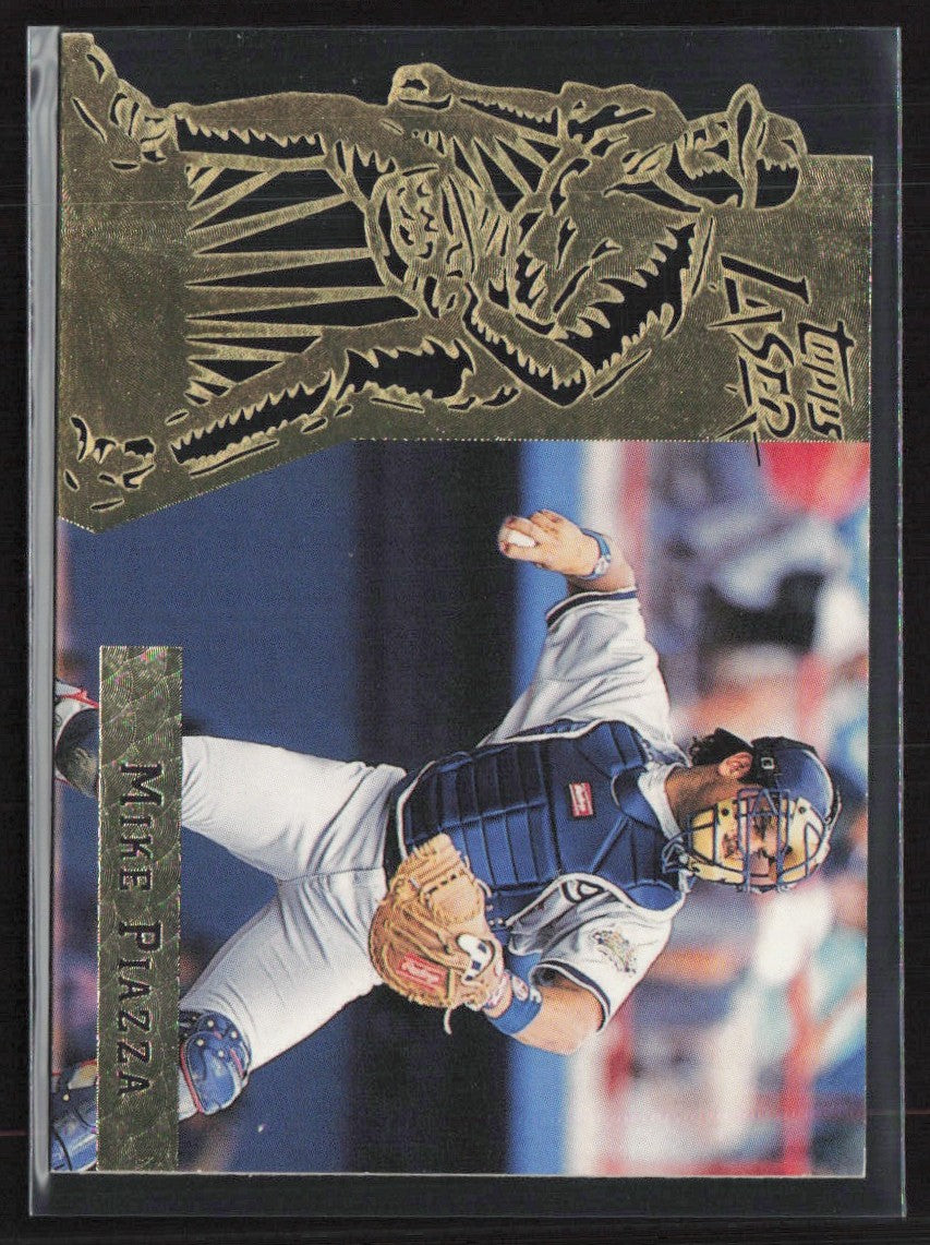 Mike Piazza 1996 Topps Laser #89 Los Angeles Dodgers