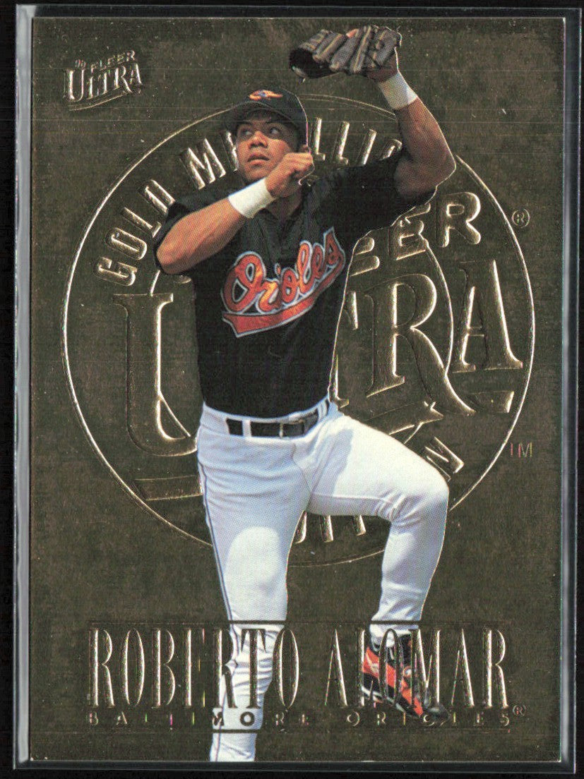 Roberto Alomar 1996 Fleer Ultra Gold Medallion #301 Atlanta Braves