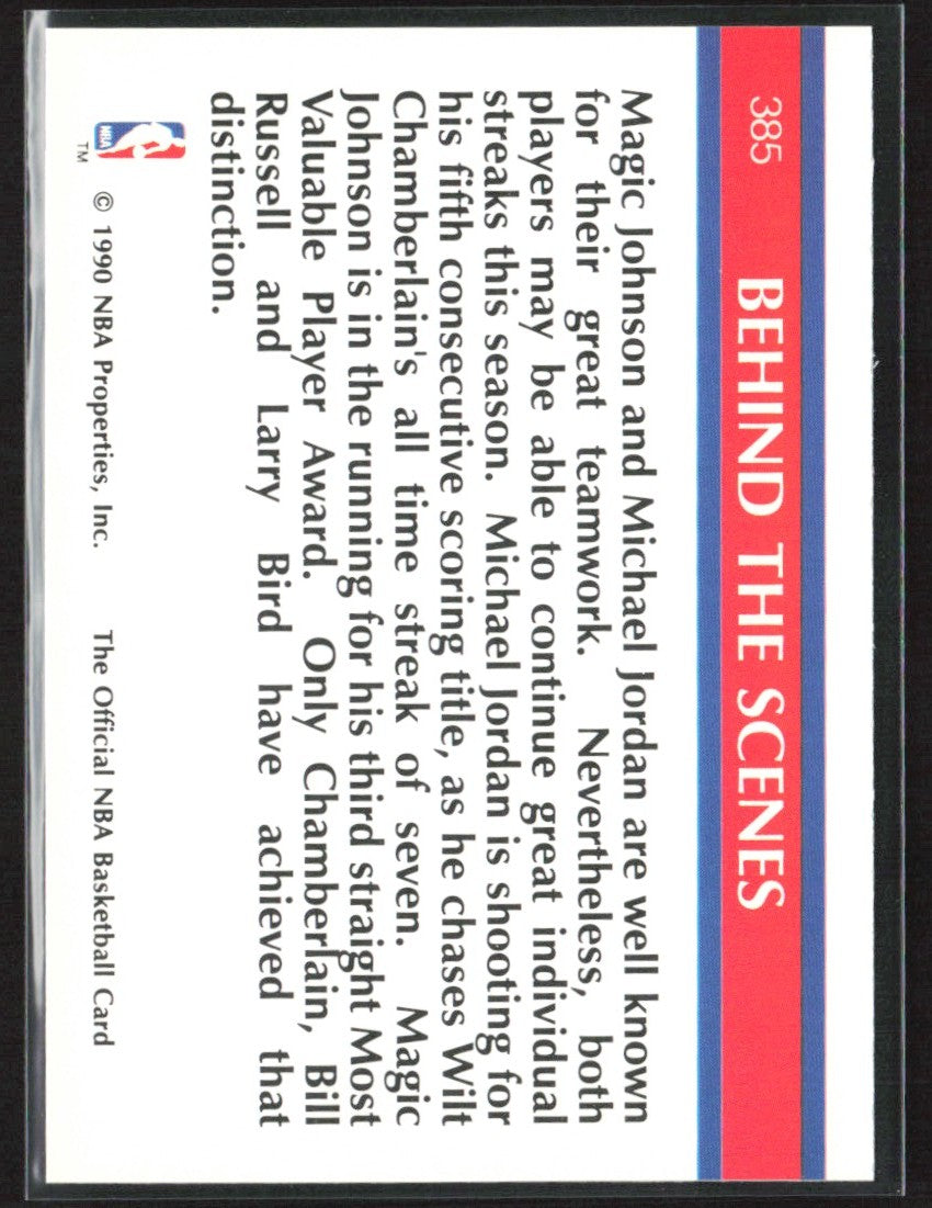 Magic Johnson/Michael Jordan 1990 Hoops Inside Stuff #385
