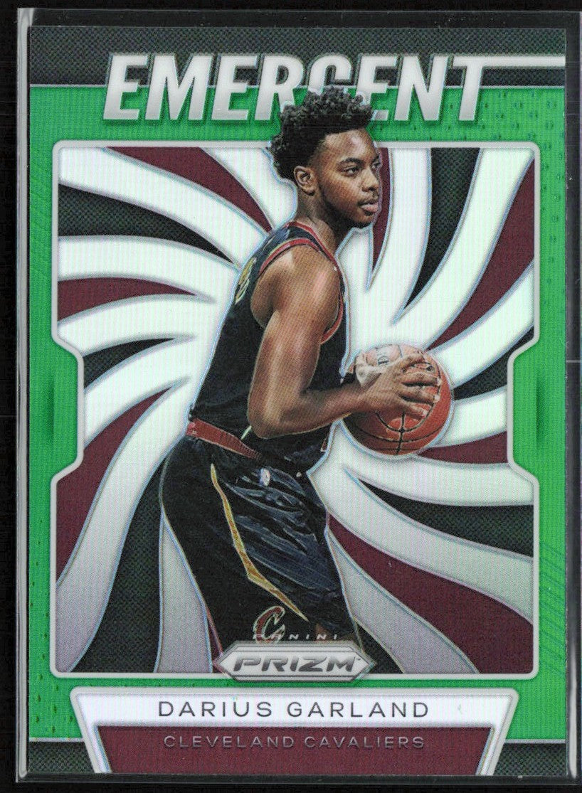 Darius Garland 2019 Panini Prizm Emergent Green #19 Cleveland Cavaliers