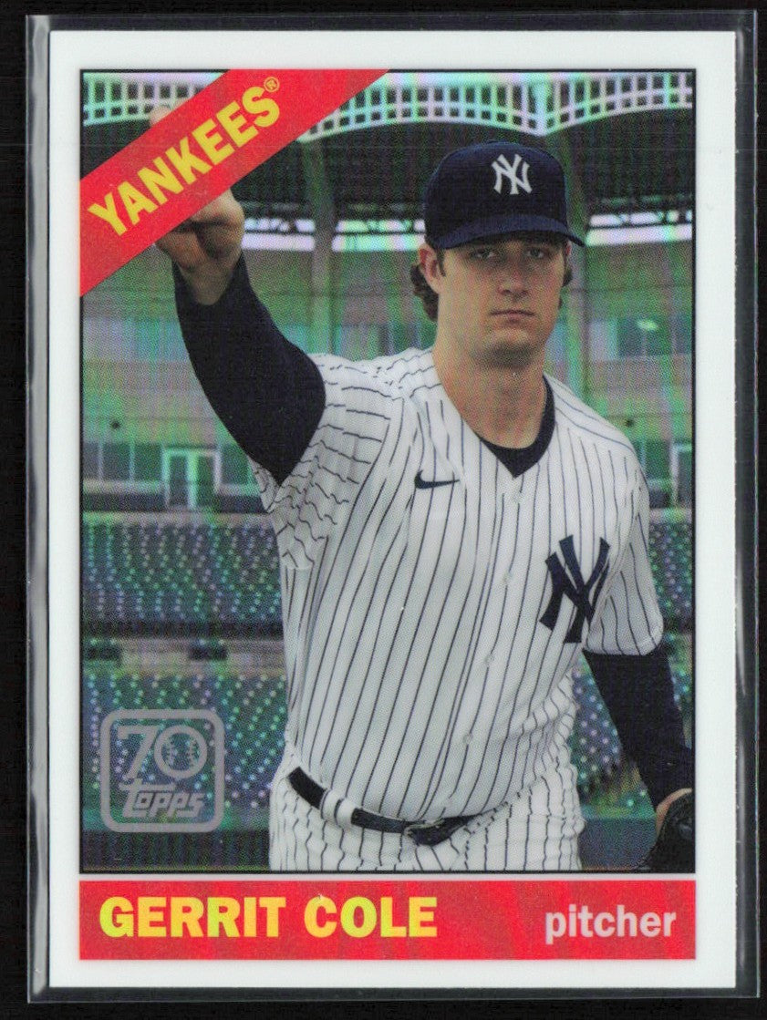 Gerrit Cole 2021 Topps 70 Years of Baseball Chrome #70YTC-16 New York Yankees