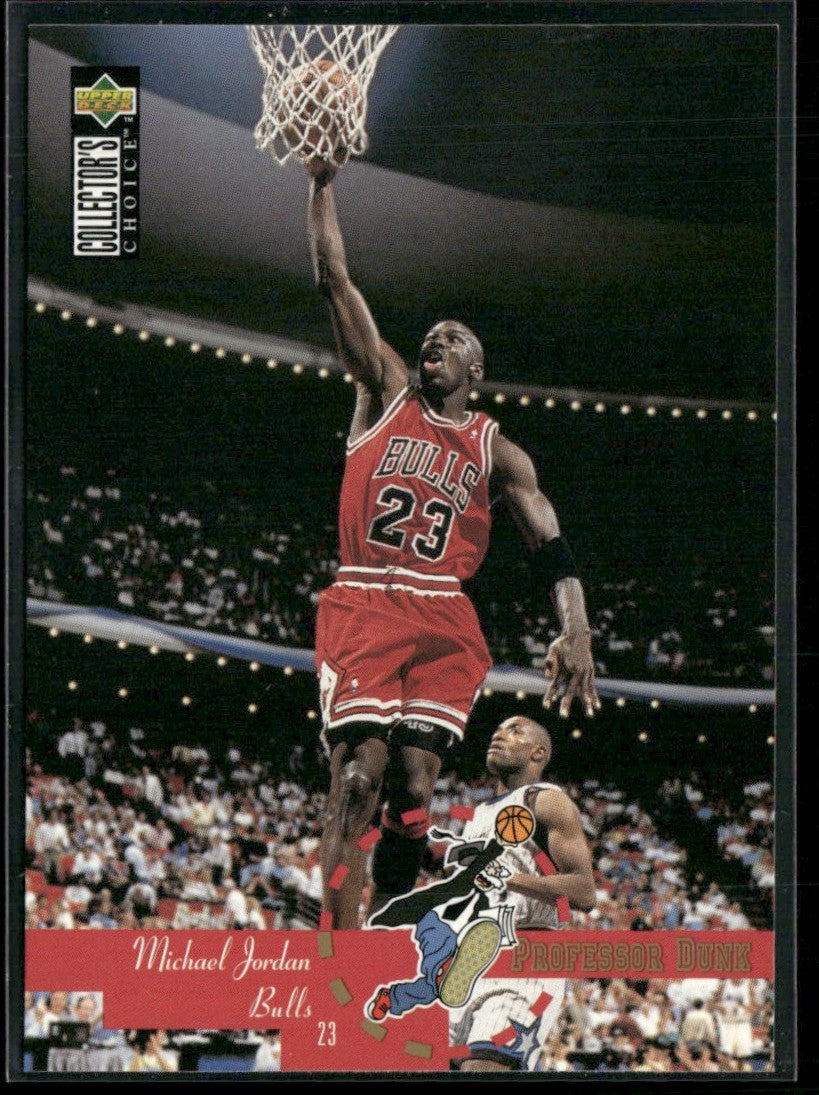 Michael Jordan 1995 Upper Deck Collector's Choice Professor Dunk #195