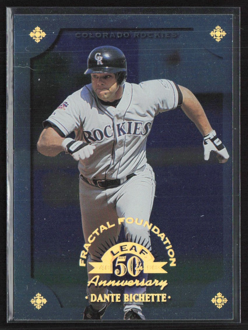 Dante Bichette 1998 Leaf Fractal Foundation /3999 #76 Colorado Rockies
