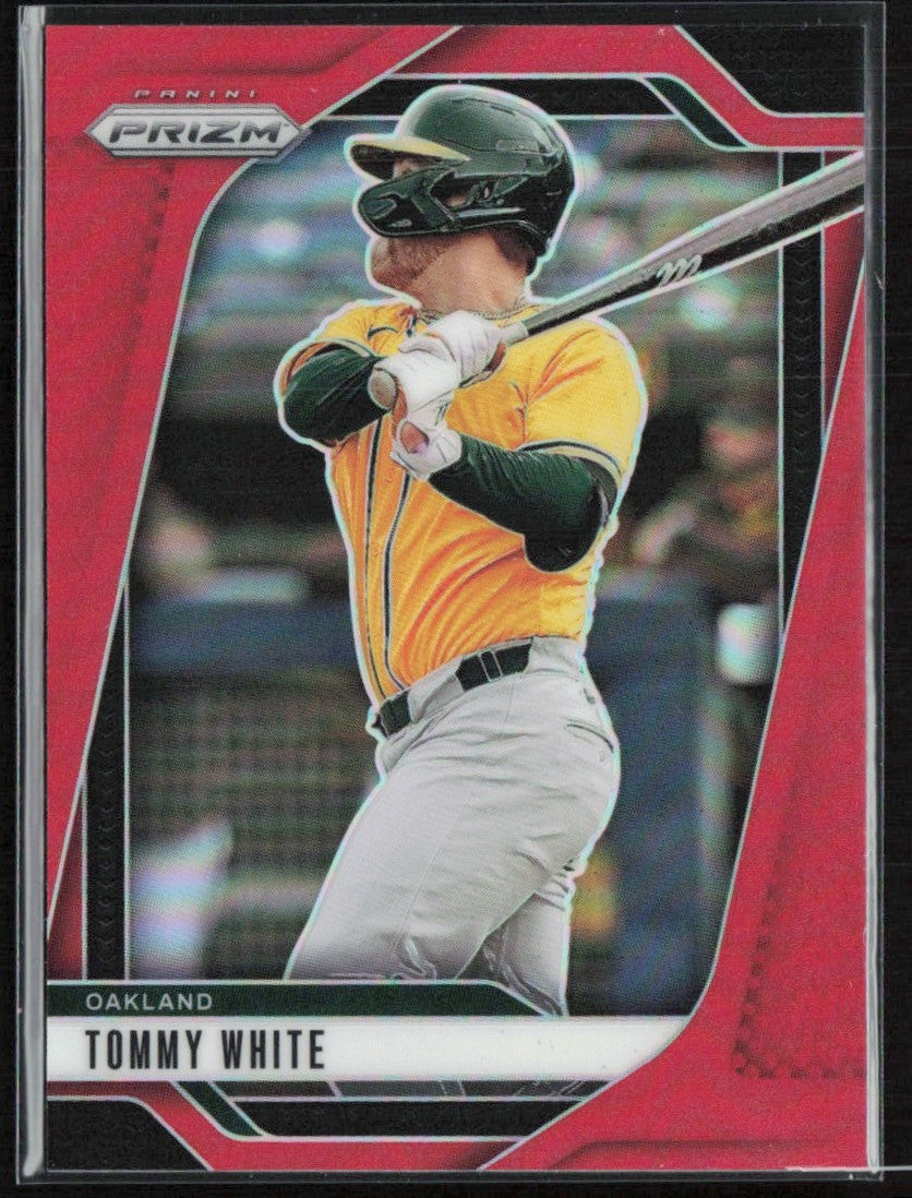 Tommy White 2025 Panini Prizm Red /299 #169 Oakland Athletics