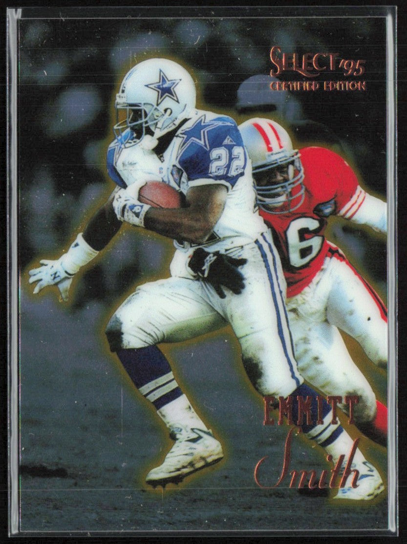 Emmitt Smith 1995 Select Certified Edition #17 Dallas Cowboys