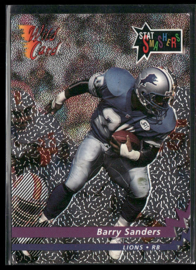 Barry Sanders 1992 Wild Card Stat Smashers #P-1 Detroit Lions