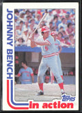 Johnny Bench 1982 Topps In Action #401 Cincinnati Reds