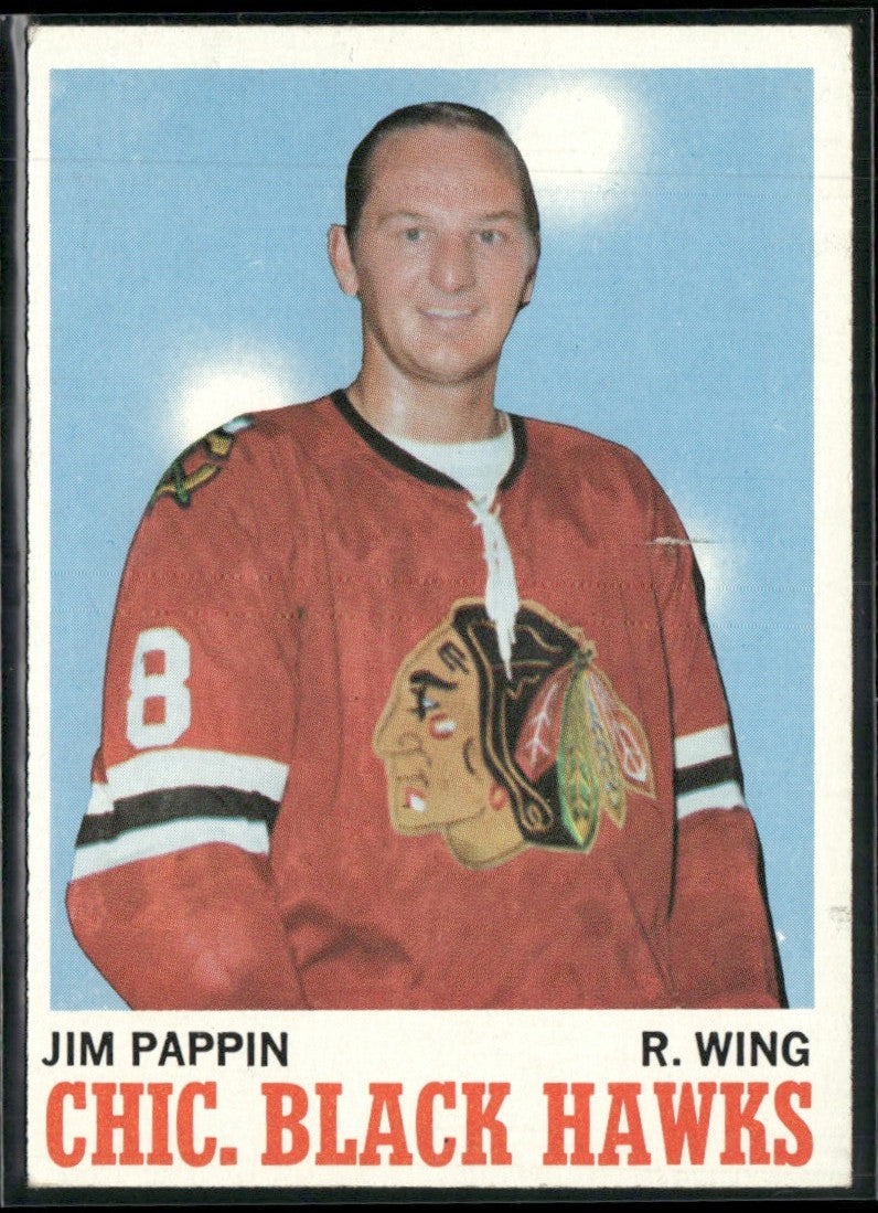 Jim Pappin 1970 Topps #13 Chicago Blackhawks