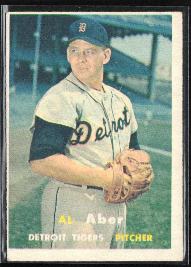Al Aber 1957 Topps #141 Detroit Tigers
