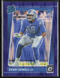 Penei Sewell 2021 Donruss Optic Purple Shock RC #260 Detroit Lions